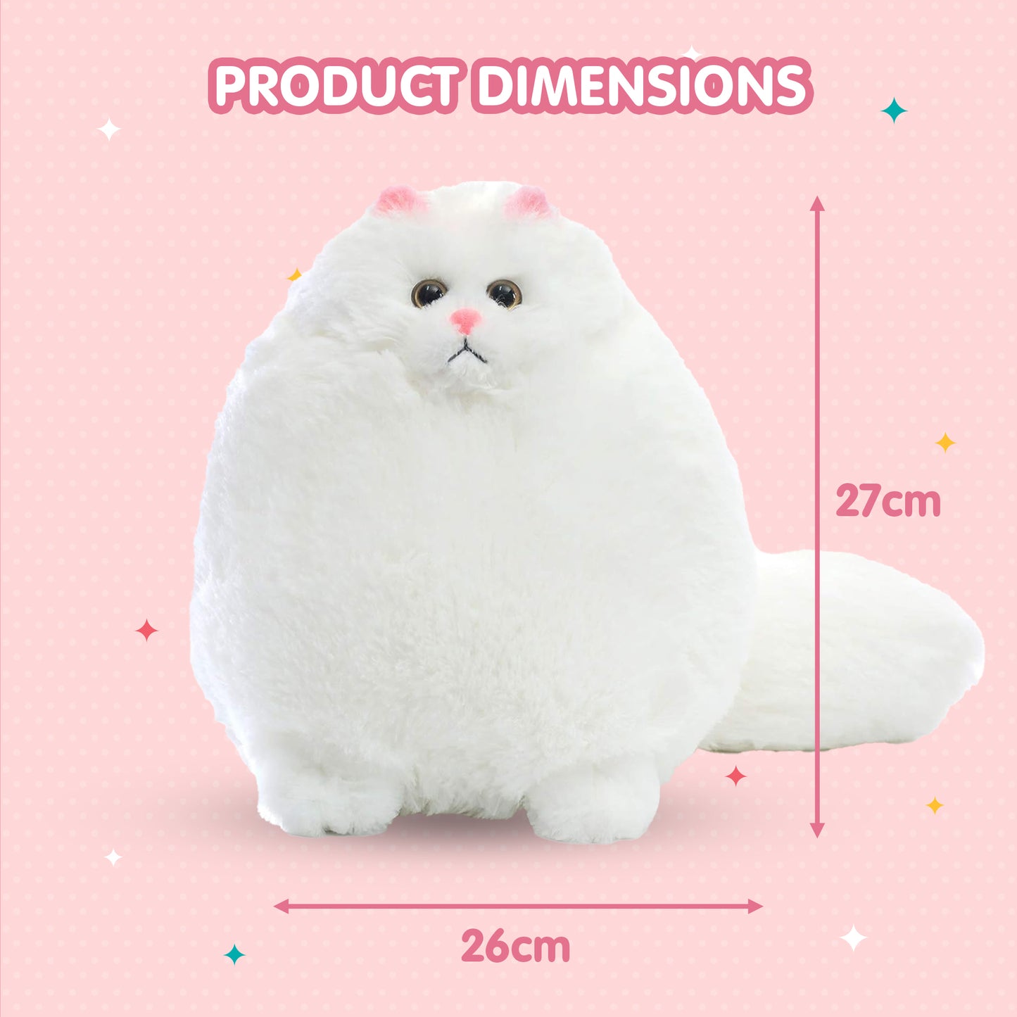 Fluffy Soft Plush Persian Cat Stuffed Toy