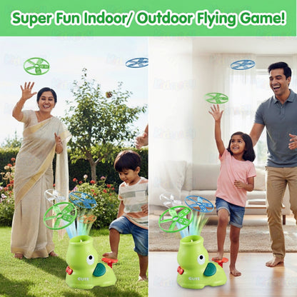 Flying Disc Launcher Elephant Toy