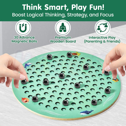 Circular Magnet Clash Chess Game