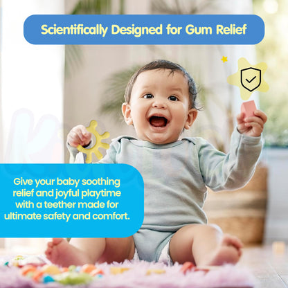 Silicone Finger-Shaped Teether (Yellow)