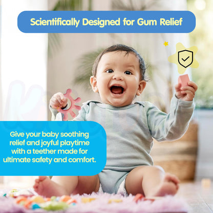 Silicone Finger-Shaped Teether (Pink)