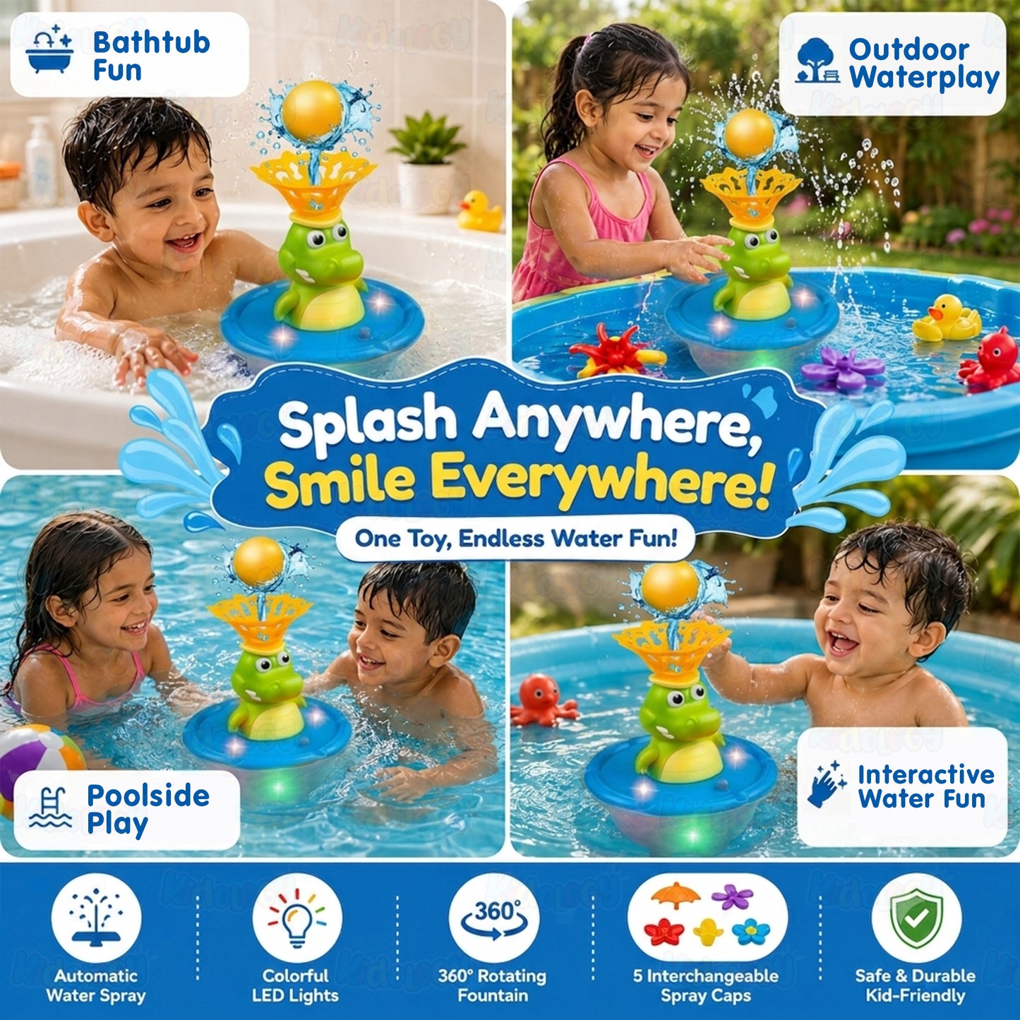 Fountain Crocodile Bath Toys