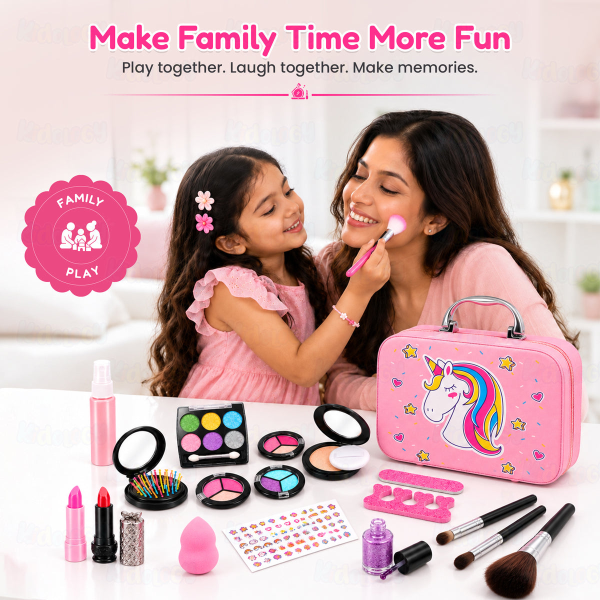 Washable Unicorn Makeup Suitcase by Kidology, view 7