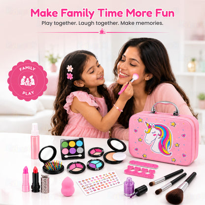 Washable Unicorn Makeup Suitcase by Kidology, view 7
