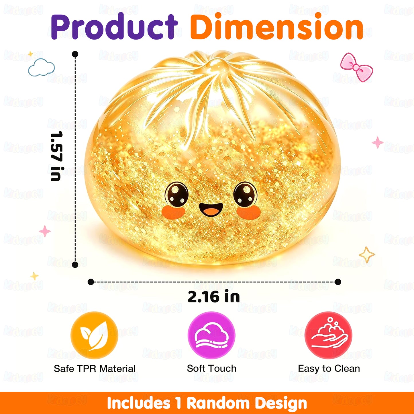 Glitter Dumpling Mystery Squishy