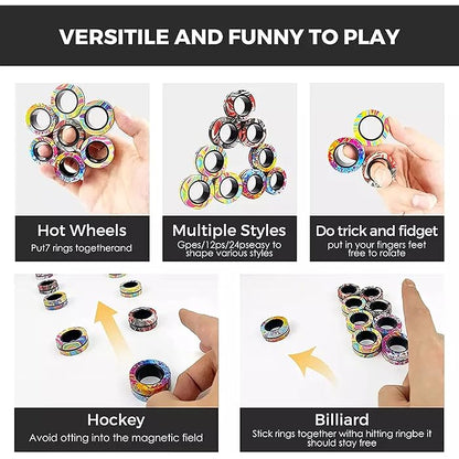 Magnetic Rings Fidget Toy