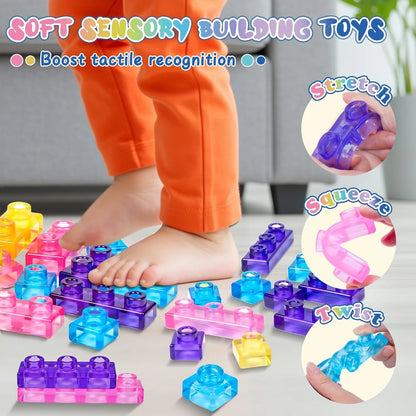Soft Sensory Building Blocks Set – 40PCS