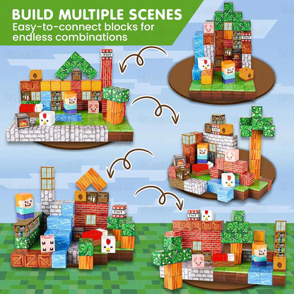 Magnetic Creative Builder Blocks ( 100 PCS )