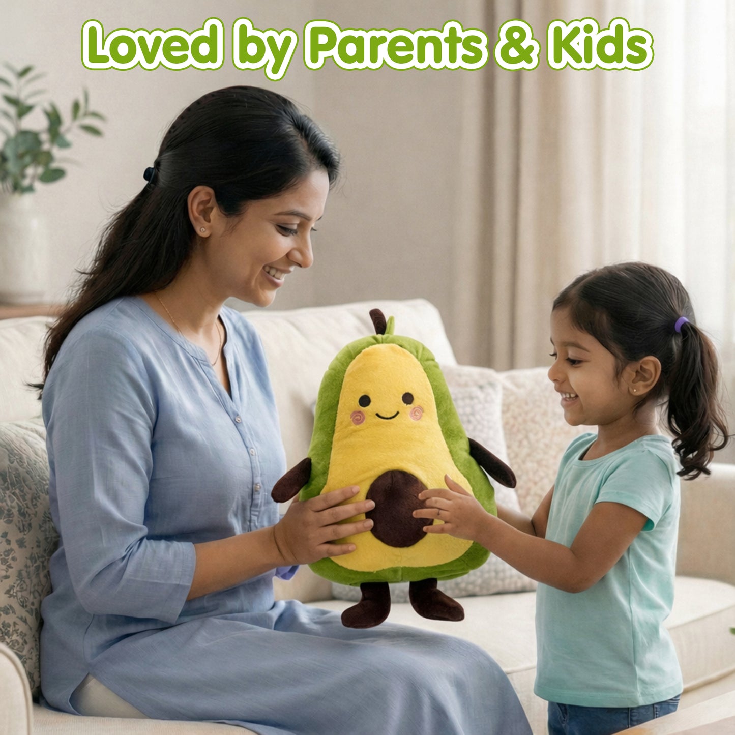 Super Soft Avocado Cushion Plush Toy
