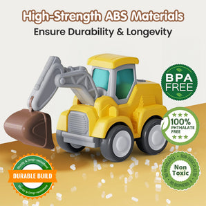 Press & Go JCB Construction Vehicle – Set of 2