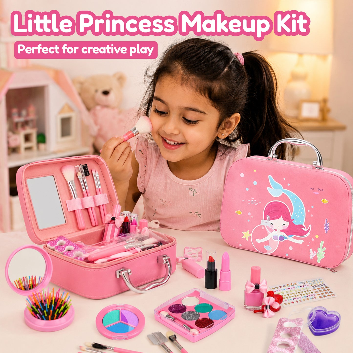 Mermaid Makeup Suitcase Set