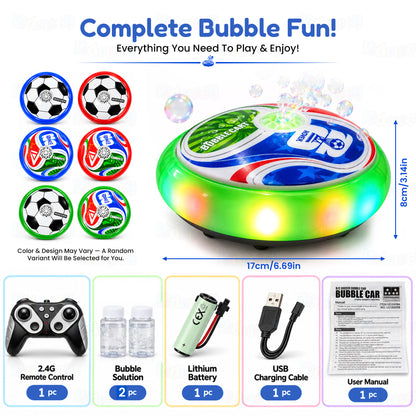 Remote Control Bubble Cart with LED Lights