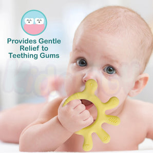 Silicone Finger-Shaped Teether (Yellow)