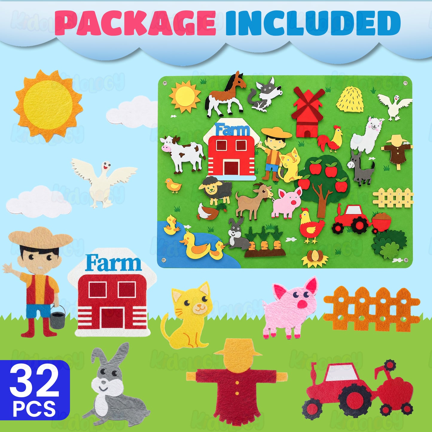 Montessori Felt Story Board Set