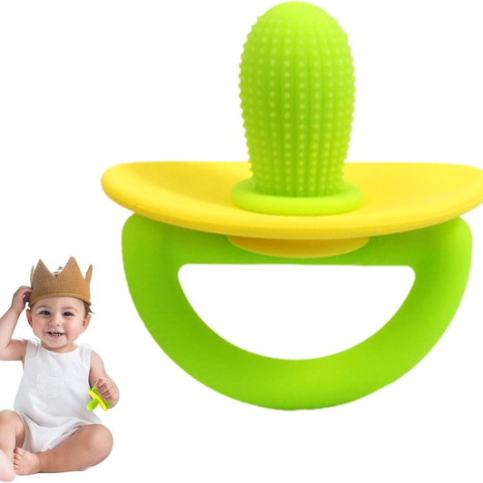 Soft Silicone Cactus Baby Teething Toy - Set of 2