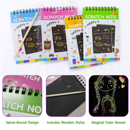 Scratch Art Notebook Set for Kids