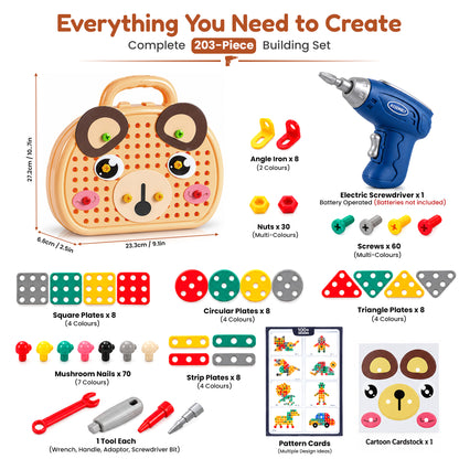 203-Piece Toolbox Drill Puzzle Set by Kidology, view 19