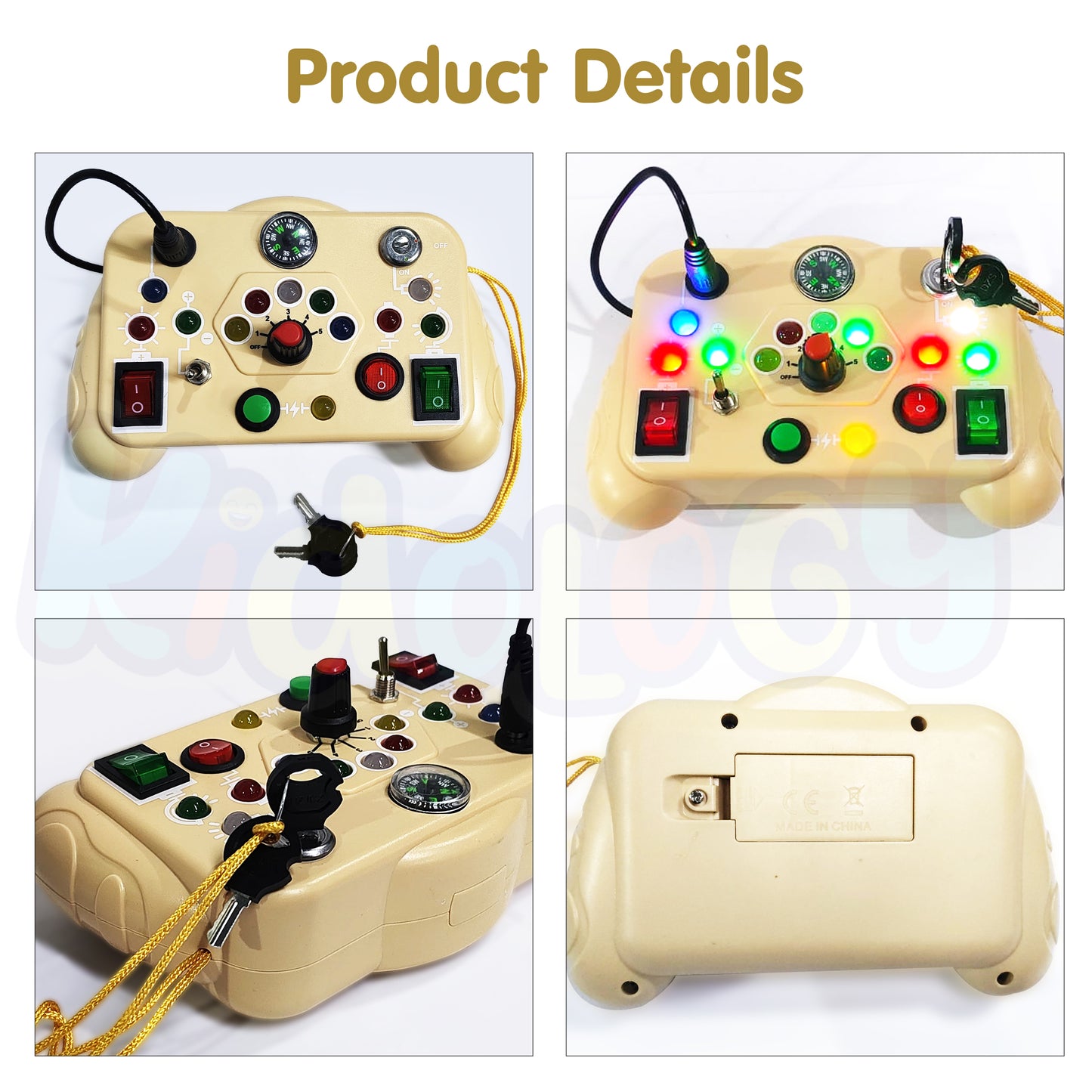 Montessori LED Light Switch Busy Board