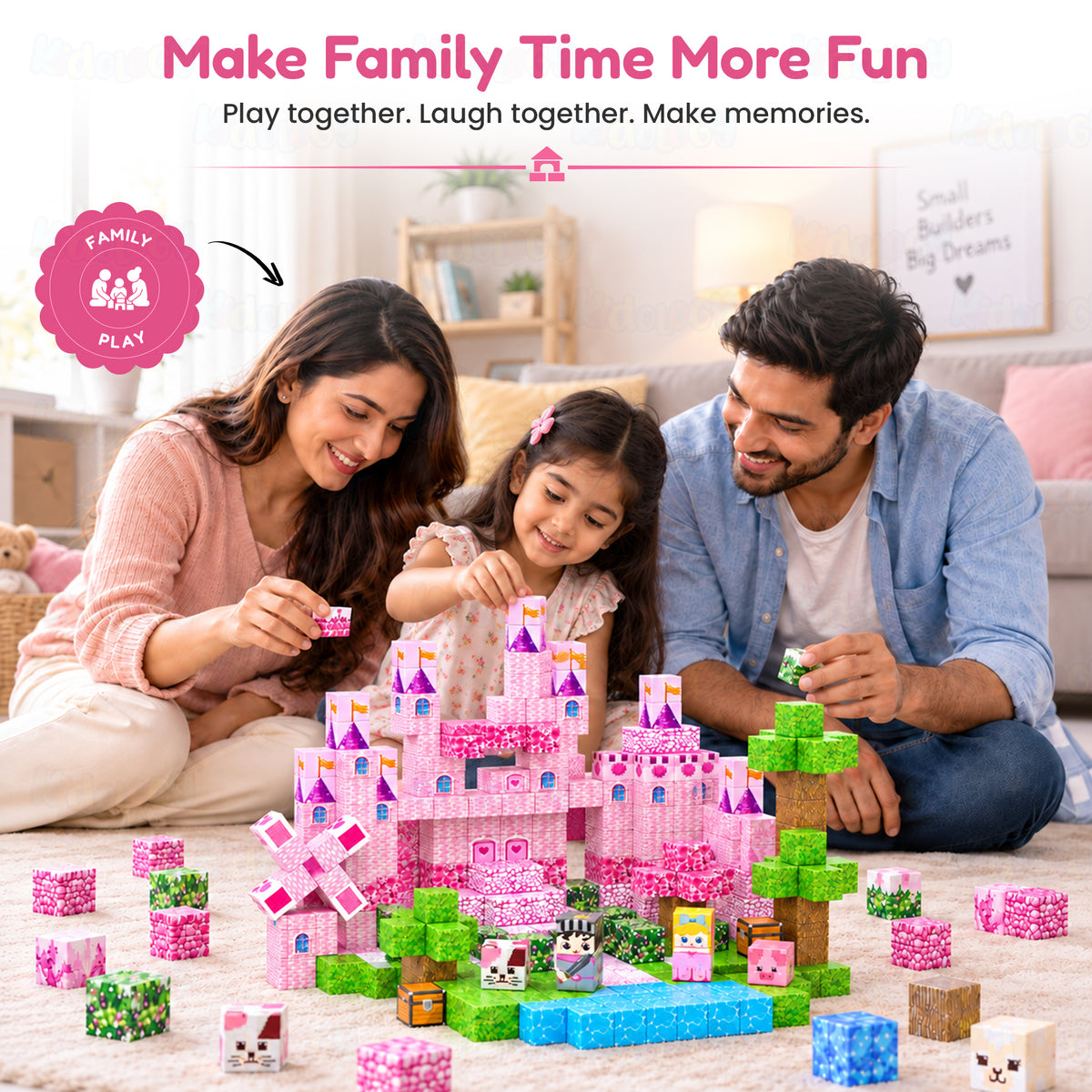Magnetic Builder Blocks Unicorn Edition 100 Pcs by Kidology, view 8