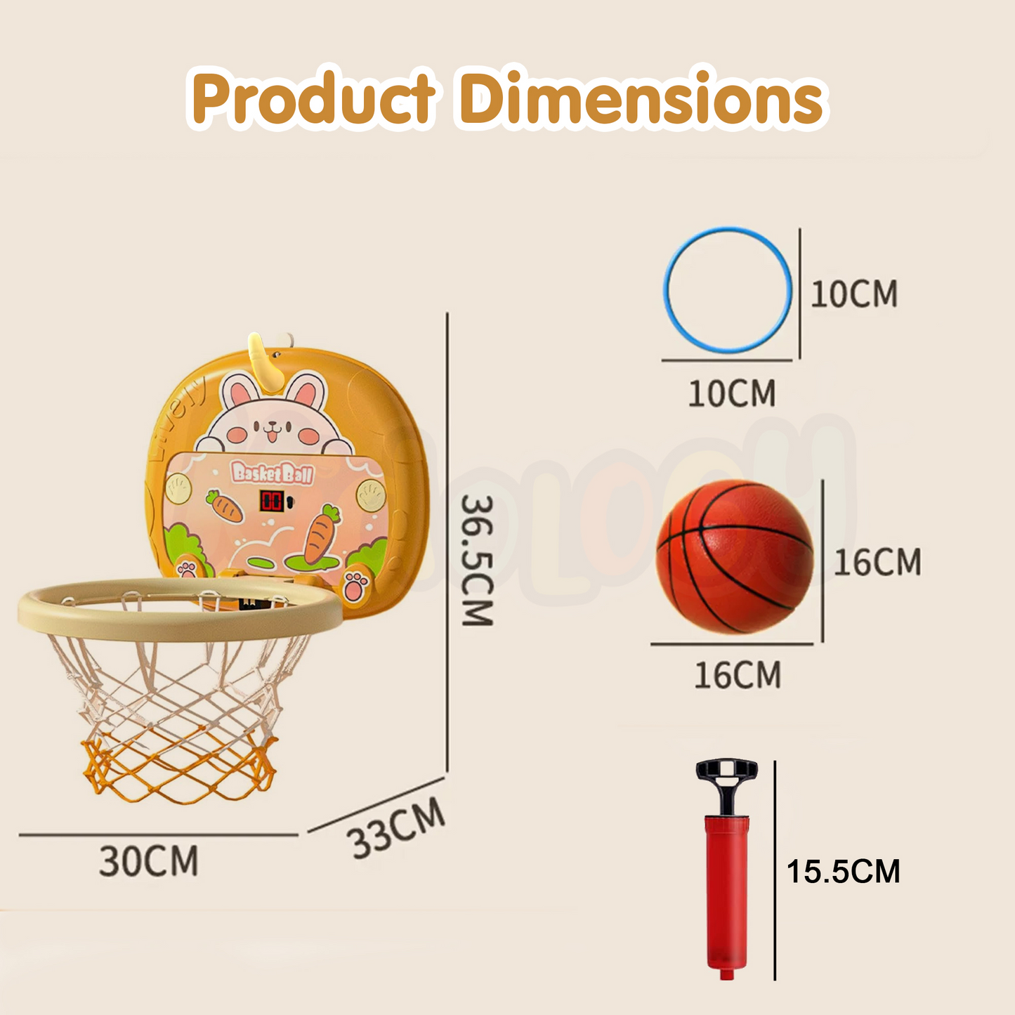 Indoor Mini Basketball Hoop With Digital Score Counter