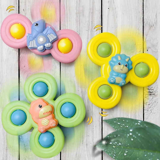 Children's Fun Suction Cup Spinner Toy ( Set of 3 )