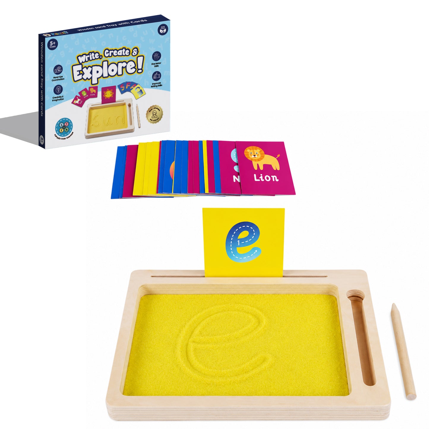 Montessori Sand Tray for Kids