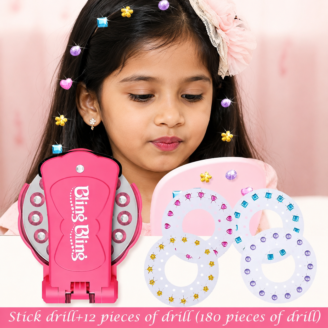 Blinger Hair Gem Stamper for Girls