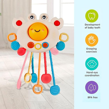 Crab Shaped Pull String Toy