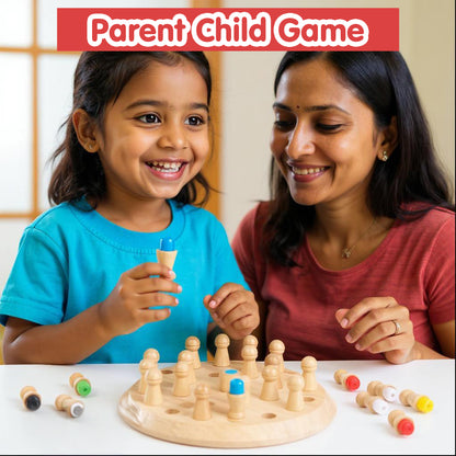 Wooden Memory Chess Game