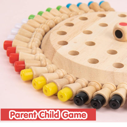Wooden Memory Chess Game
