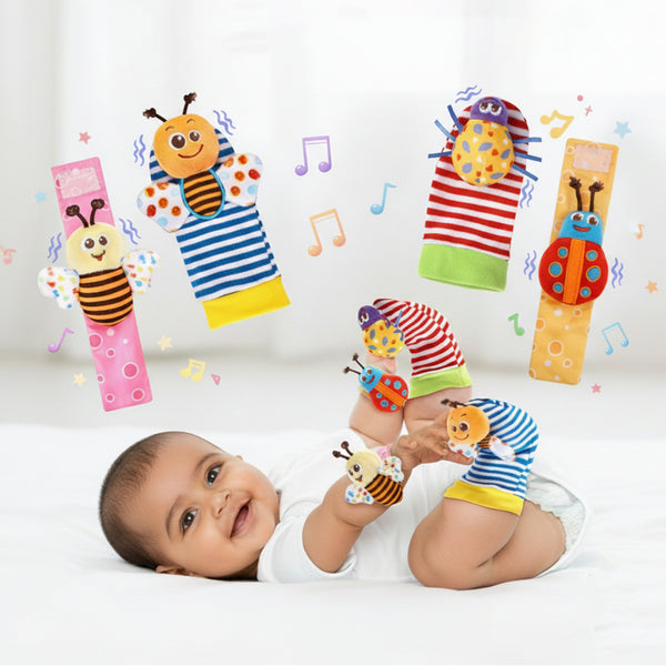 Baby Sensory Rattle Socks Set