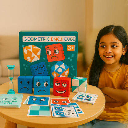 Montessori Cartoon Cube: Educational Toy