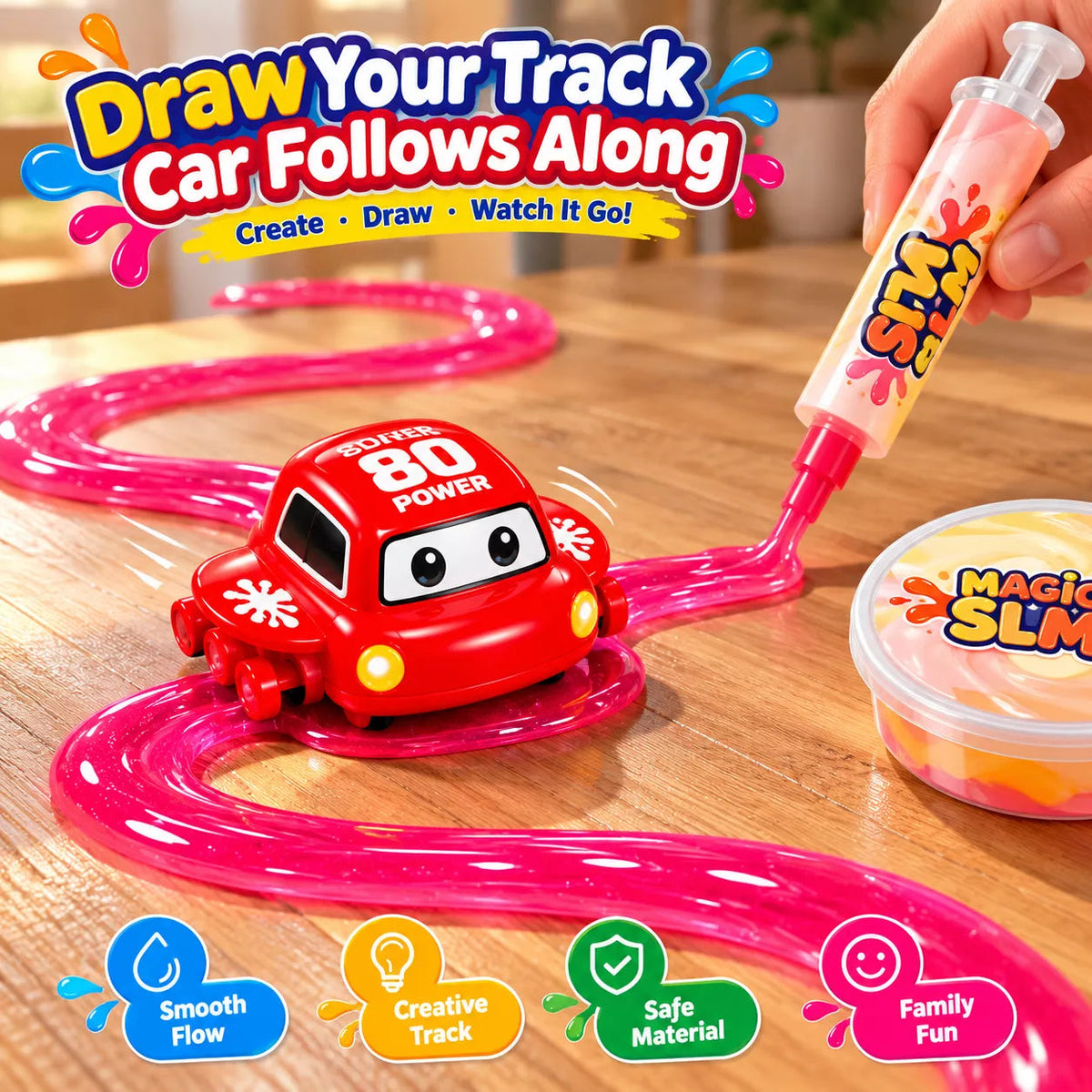 DIY Slime Track Racing Car