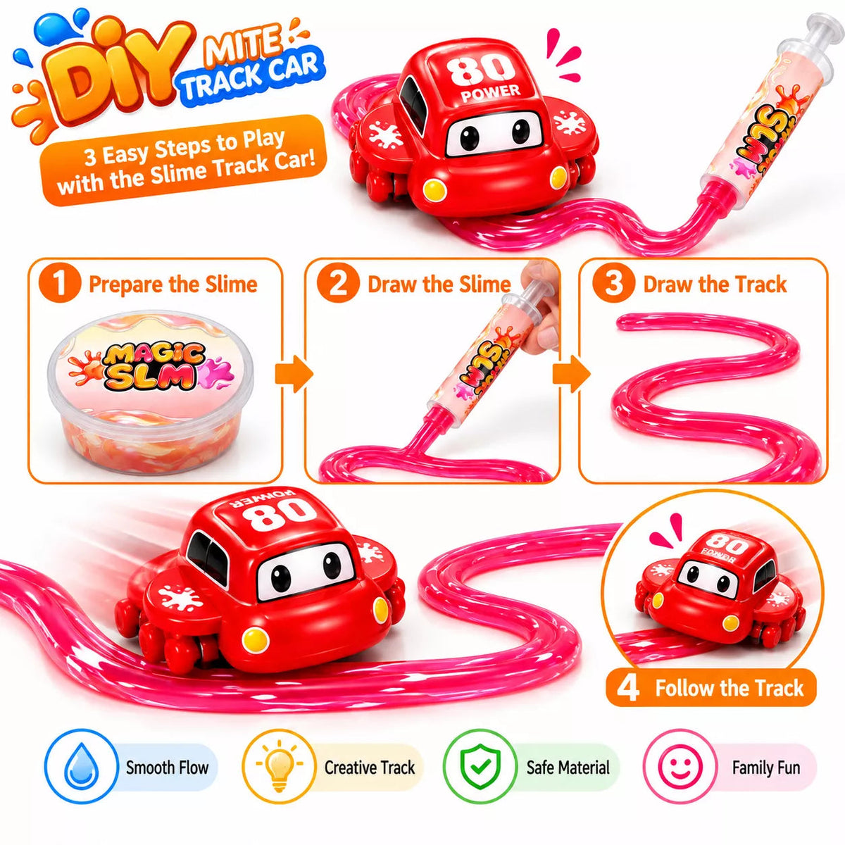 DIY Slime Track Racing Car