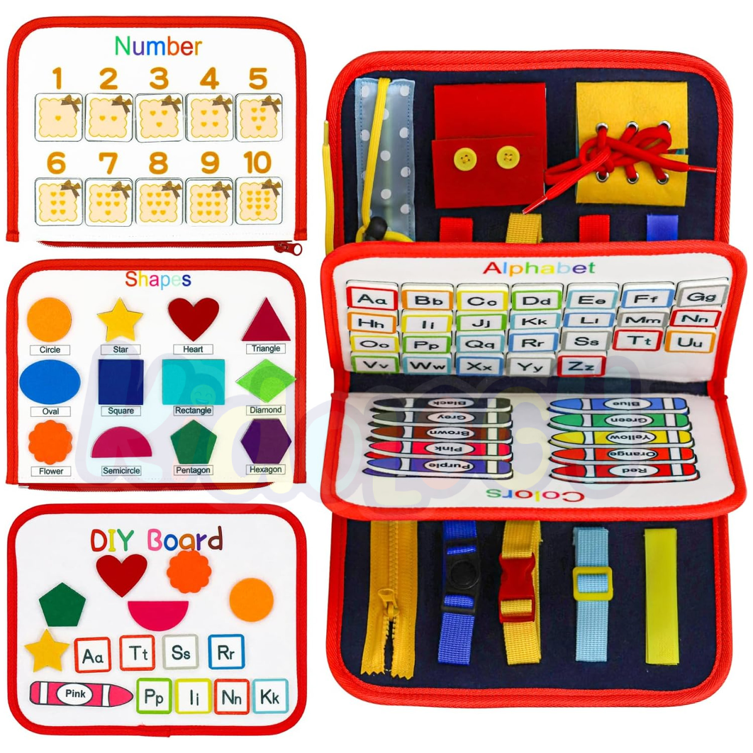 ALPHABETS AND NUMBERS BUSY BOARD
