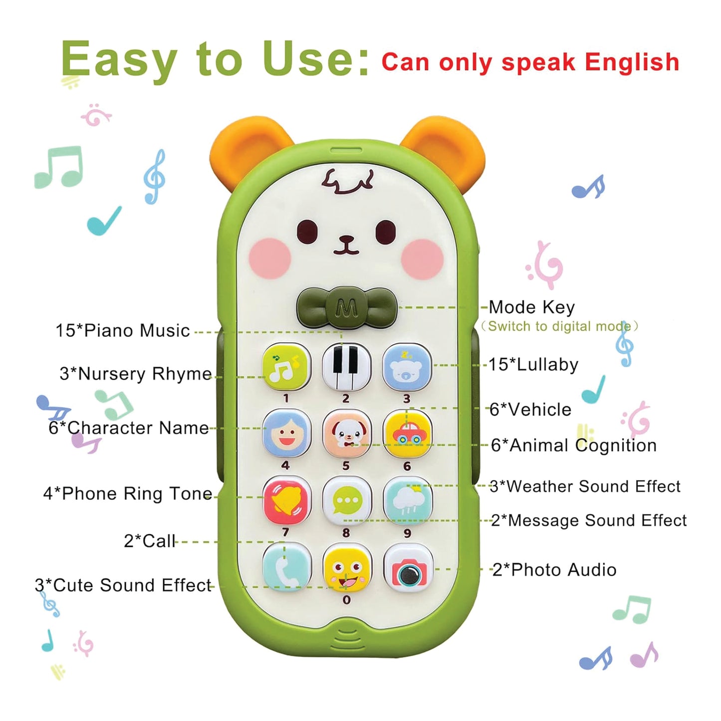 Toddler's Delight Musical Phone