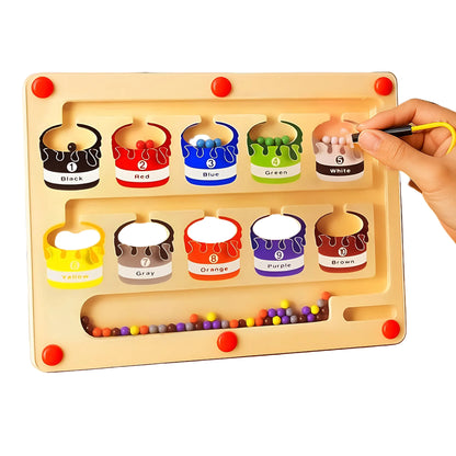 Magnetic Color & Number Maze Board Toy