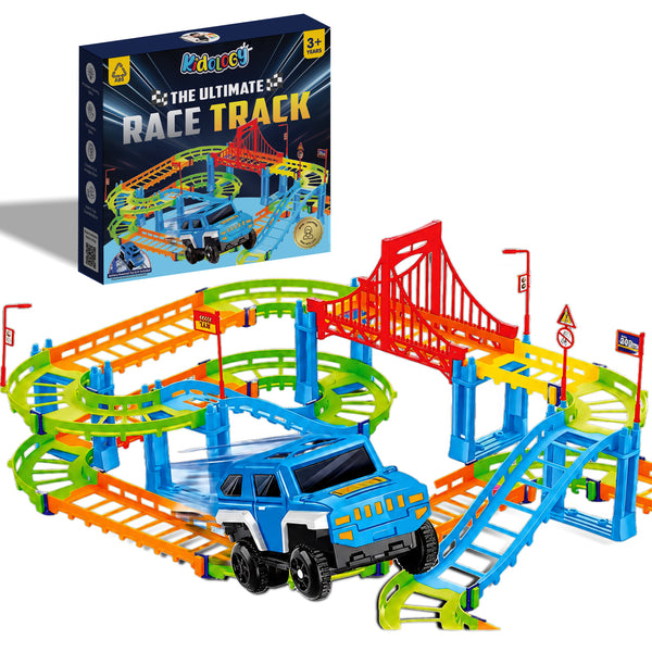 DIY Rapid Variety Car Racing Track with Electric Car Toys