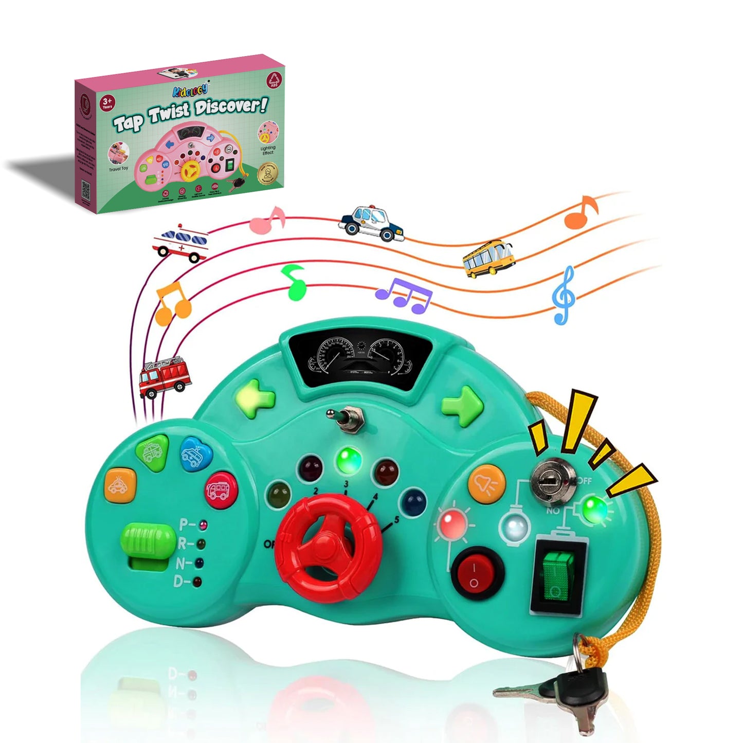 Montessori Busy Board Switch LED Light Game