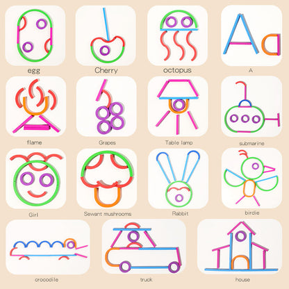 Creative Sticks & Rings Matching Puzzle Toys