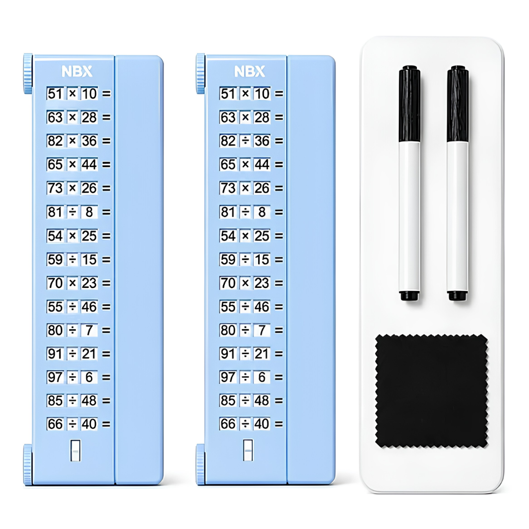 Reusable multiplication and division practice boards, set of 2, by Kidology