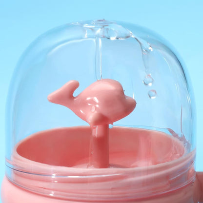 Spraying Whale Straw Cup