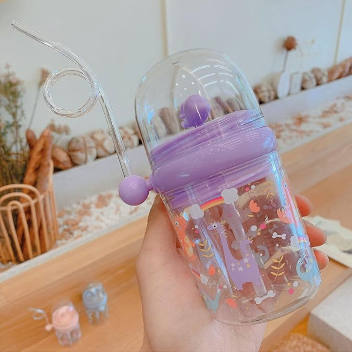 Spraying Whale Straw Cup
