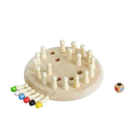 Wooden Memory Chess Game