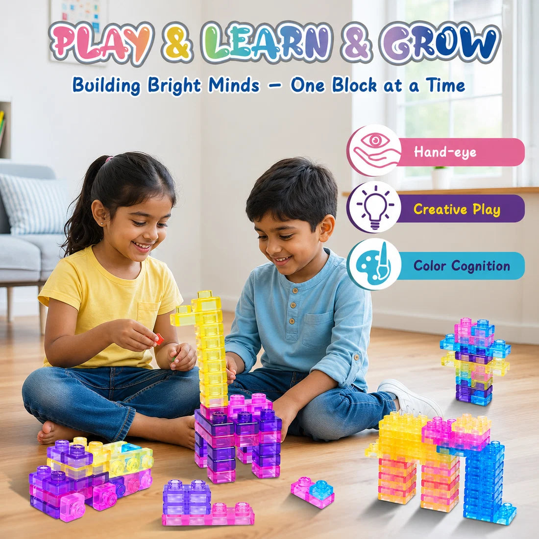 Soft Sensory Building Blocks Set – 40PCS