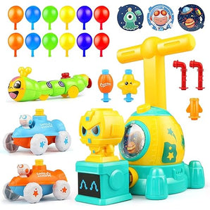 Balloon Launcher Car and Rocket Toy Set