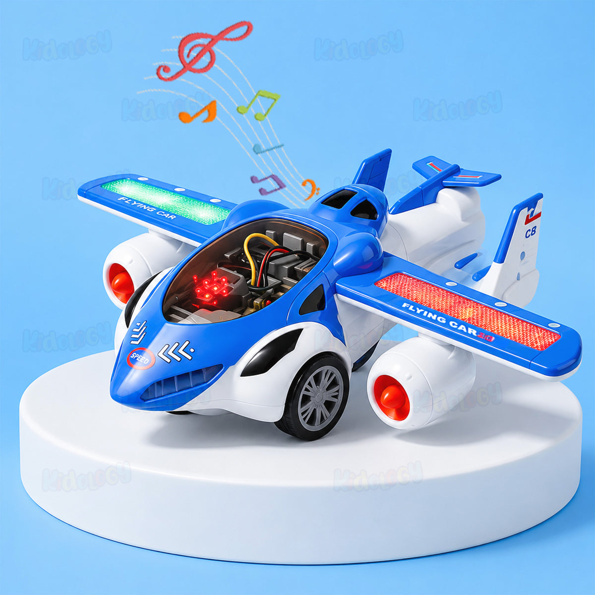 Automatic Deformation Airplane With Light & Music
