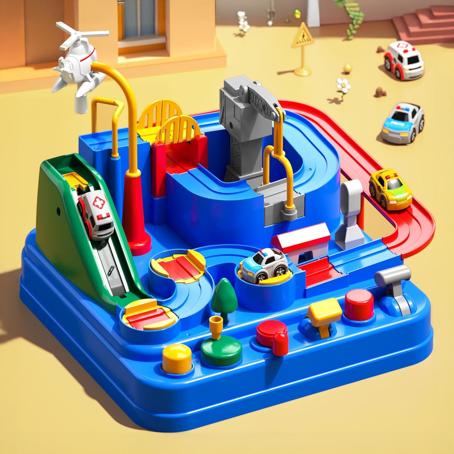 Car Adventure Rescue Track Set Educational Toy