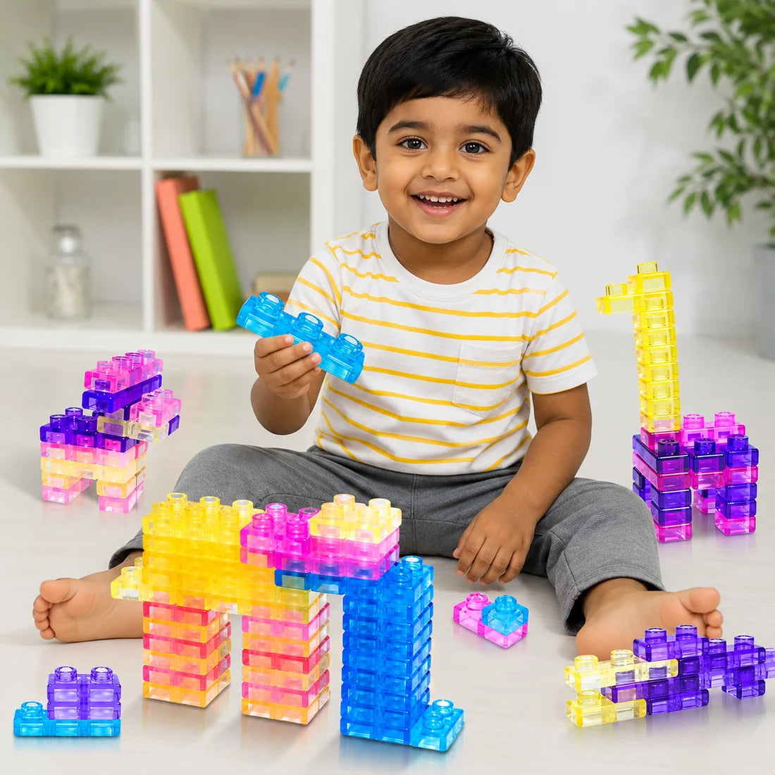 Soft Sensory Building Blocks Set – 40PCS