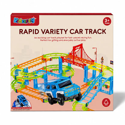 DIY Rapid Variety Car Racing Track with Electric Car Toys